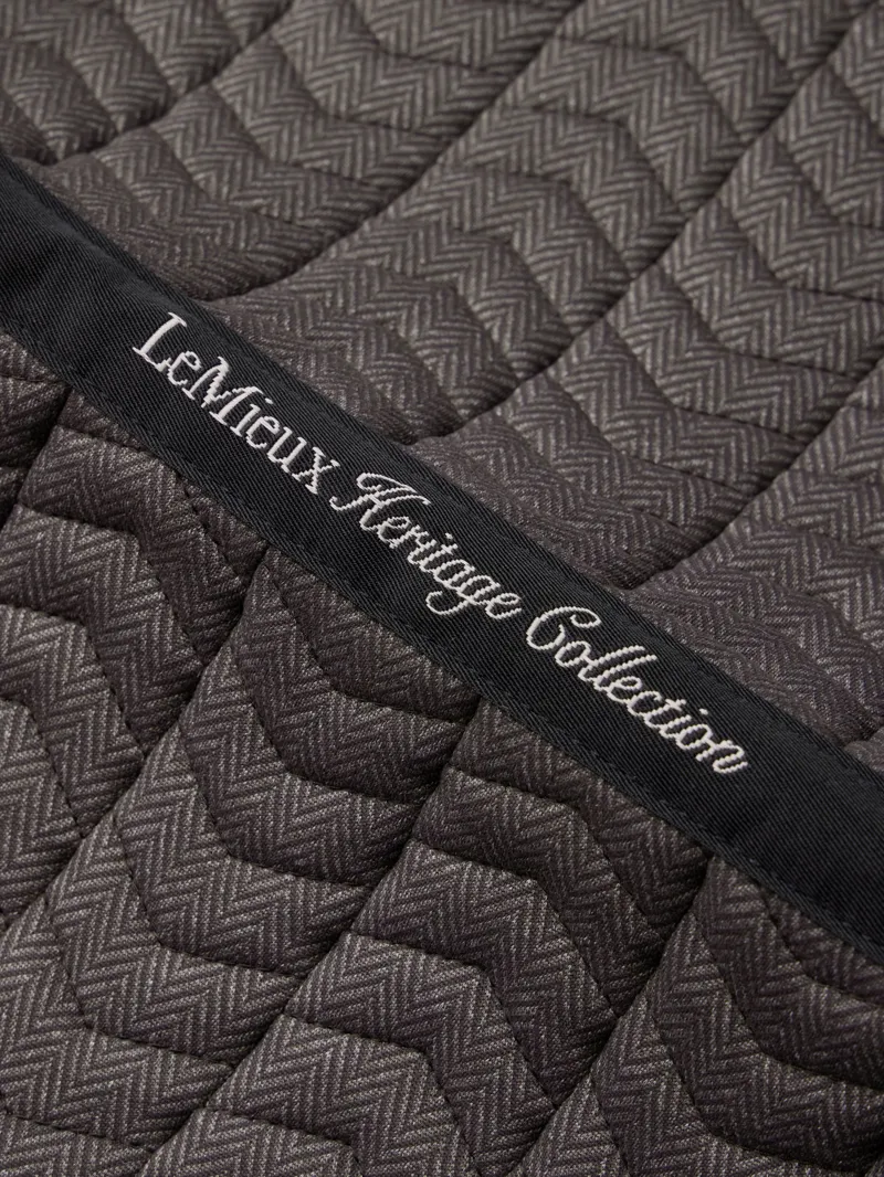 LeMieux Heritage Herringbone Dressage Square - Cocoa-2
