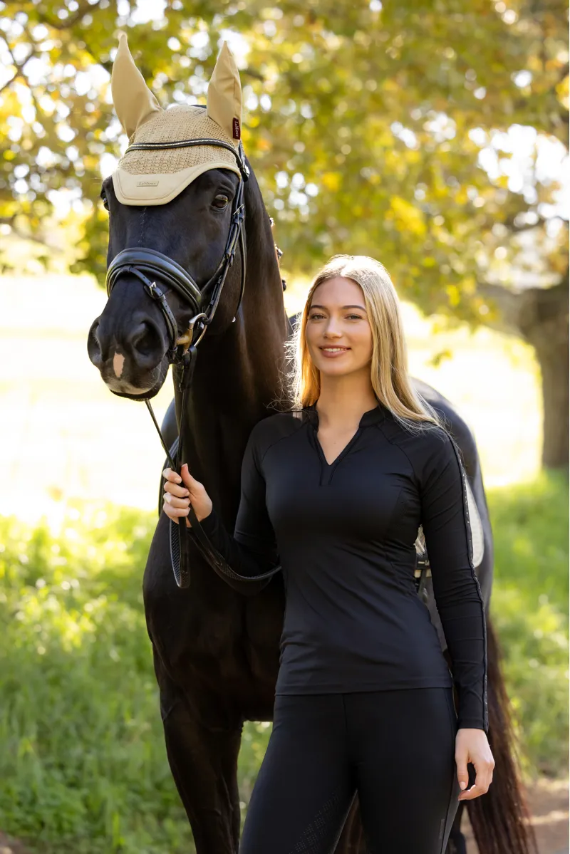 LeMieux Lisa Long Sleeve Base Layer - Black-8