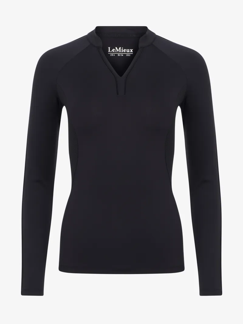 LeMieux Lisa Long Sleeve Base Layer - Black-6