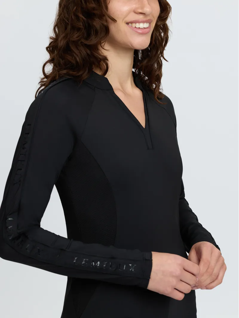 LeMieux Lisa Long Sleeve Base Layer - Black-2