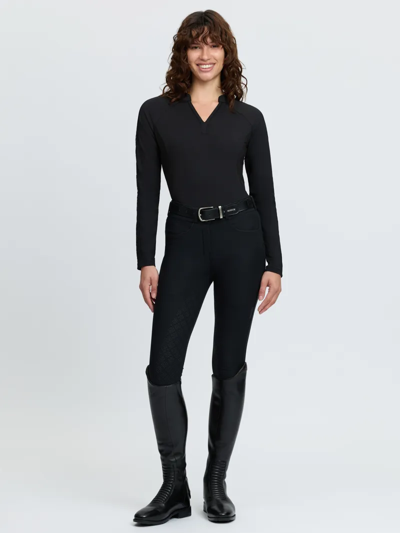 LeMieux Lisa Long Sleeve Base Layer - Black-5
