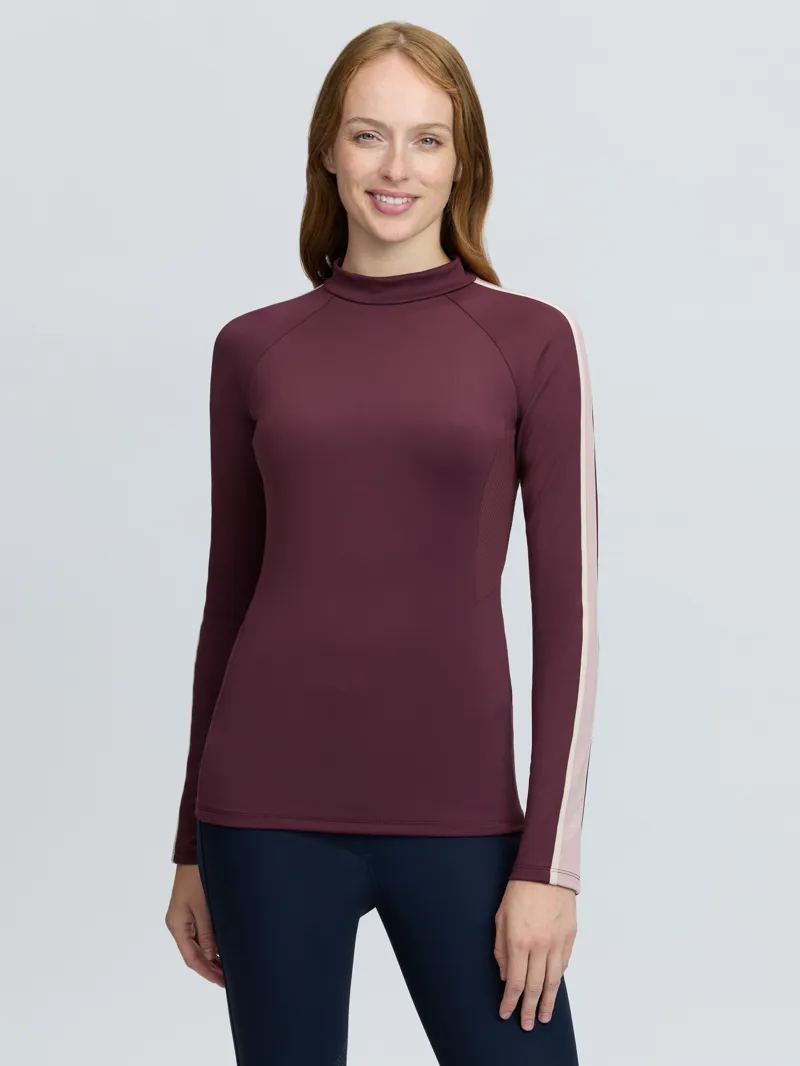 LeMieux Talia Turtle Neck Base Layer Bramble