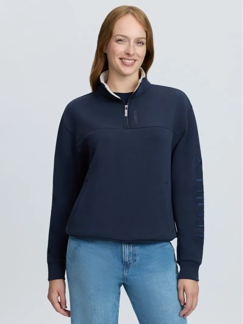 LeMieux Scarlet Quarter Zip Sweat Navy-1
