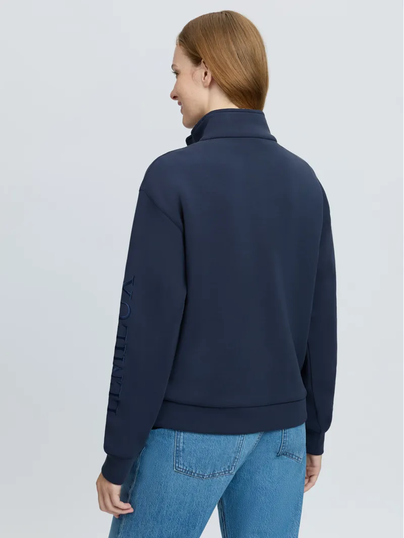 LeMieux Scarlet Quarter Zip Sweat Navy-2