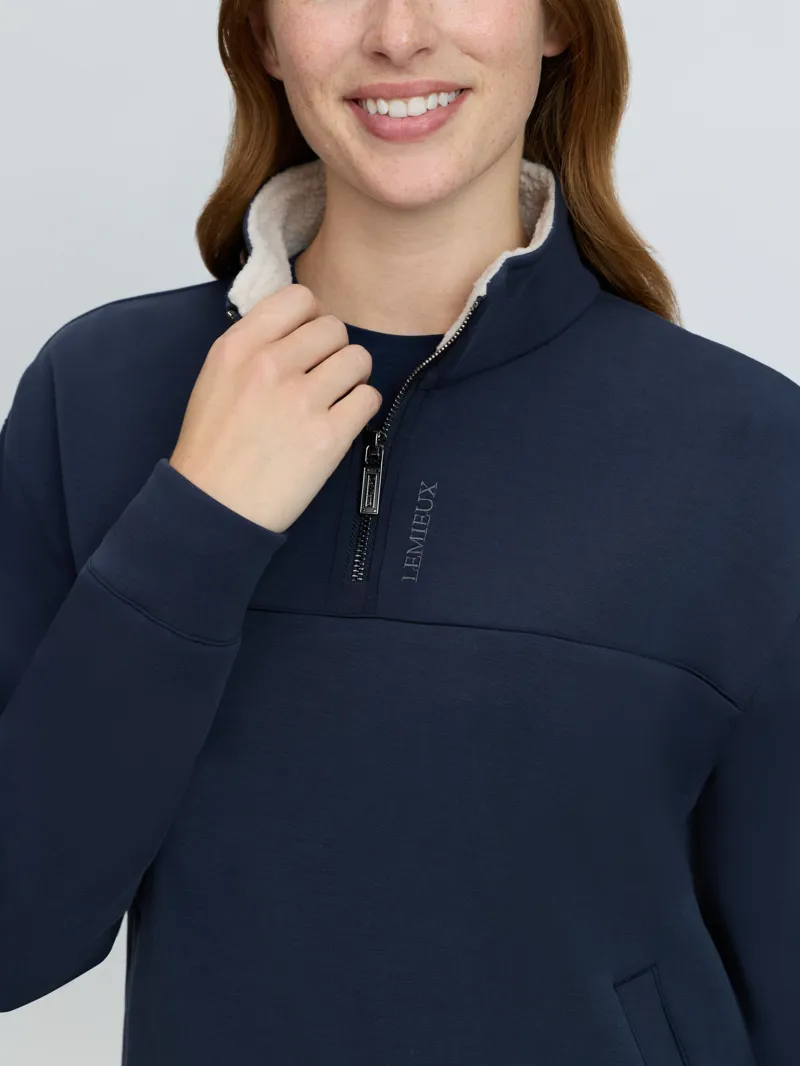 LeMieux Scarlet Quarter Zip Sweat Navy-6