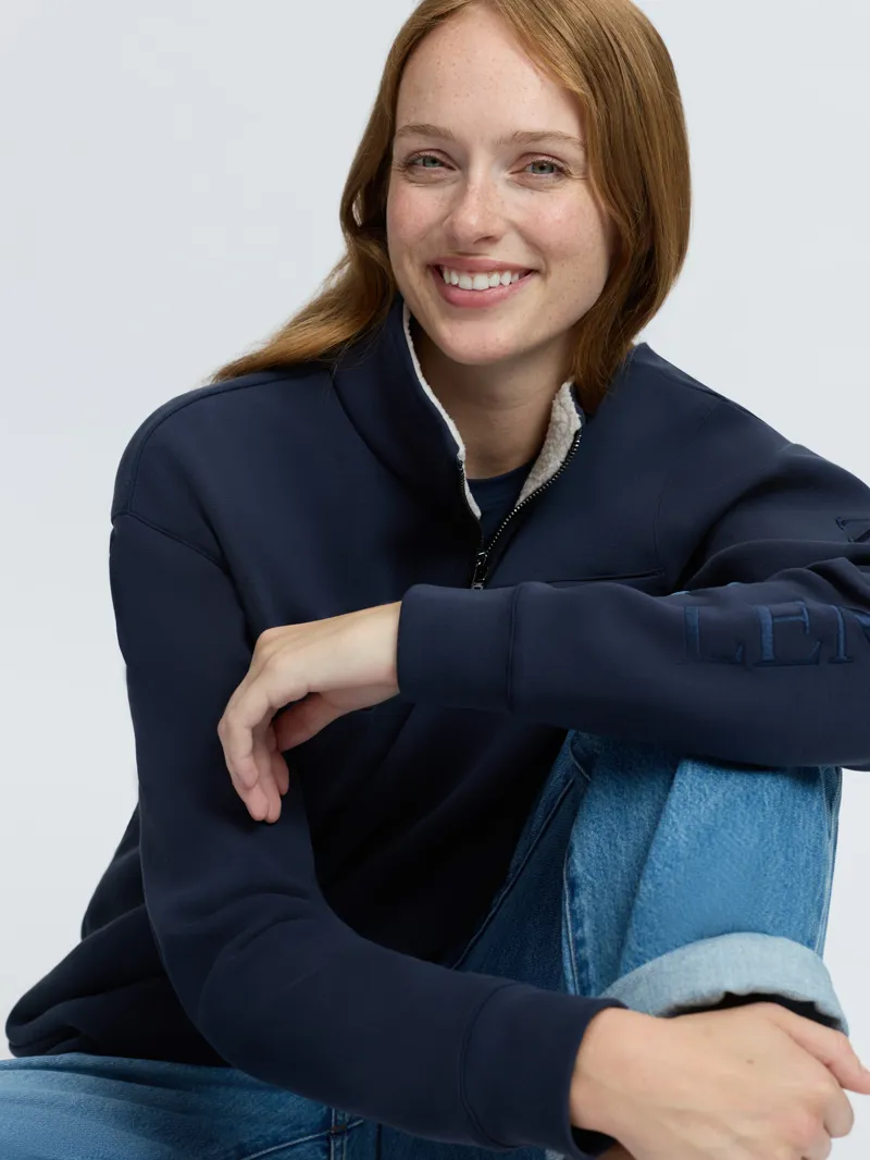 LeMieux Scarlet Quarter Zip Sweat Navy-5