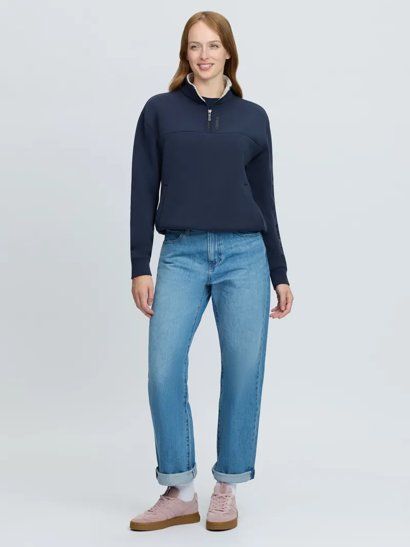 LeMieux Scarlet Quarter Zip Sweat Navy-4