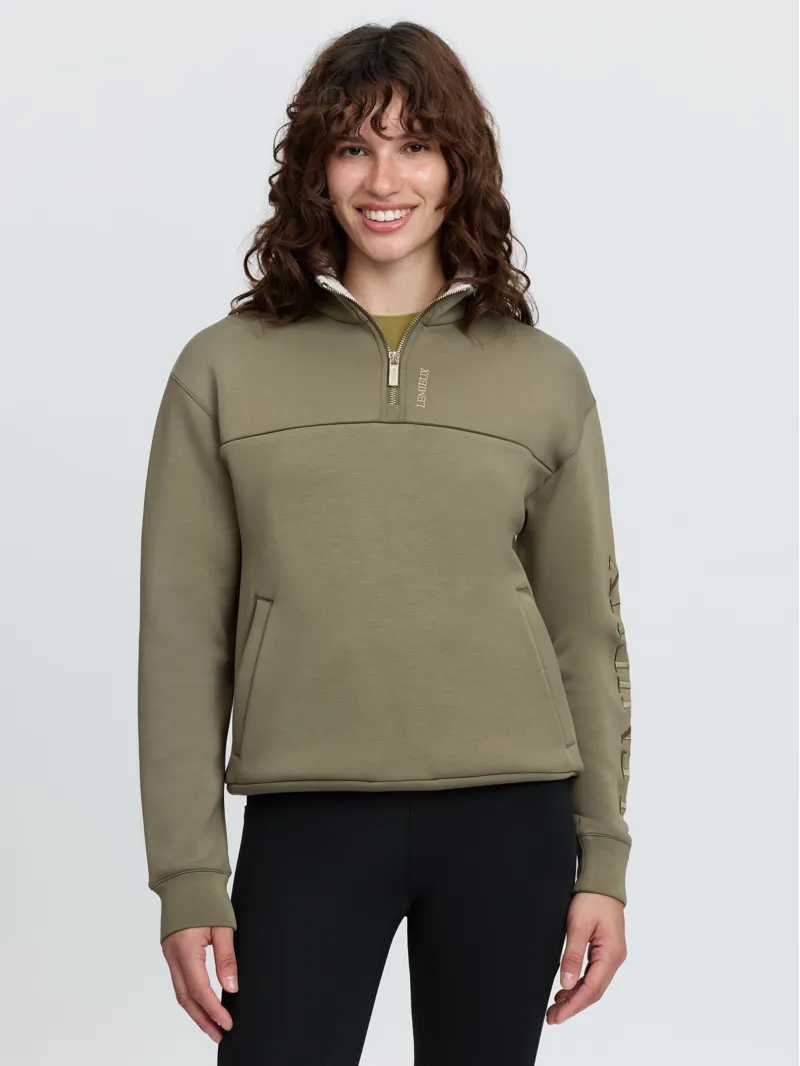 LeMieux Scarlet Quarter Zip Sweat Willow Green