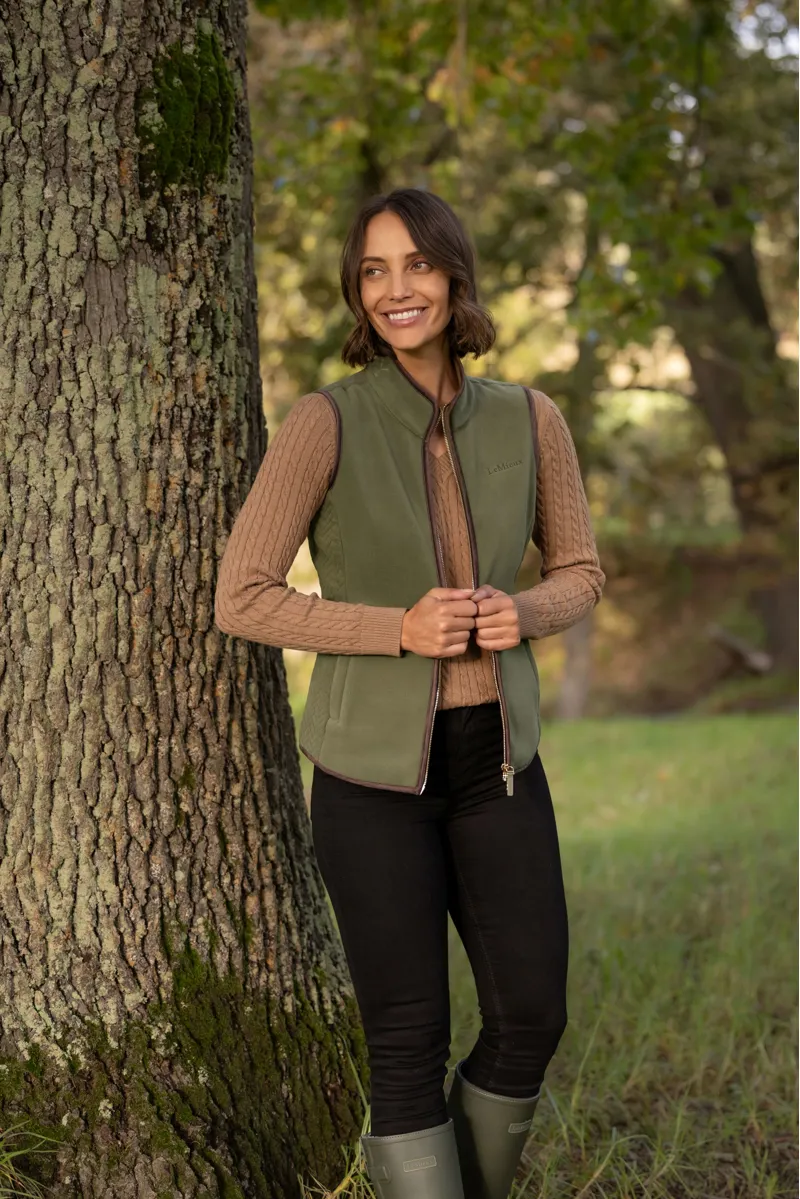 LeMieux Frankie Fleece Gilet Willow Green-6
