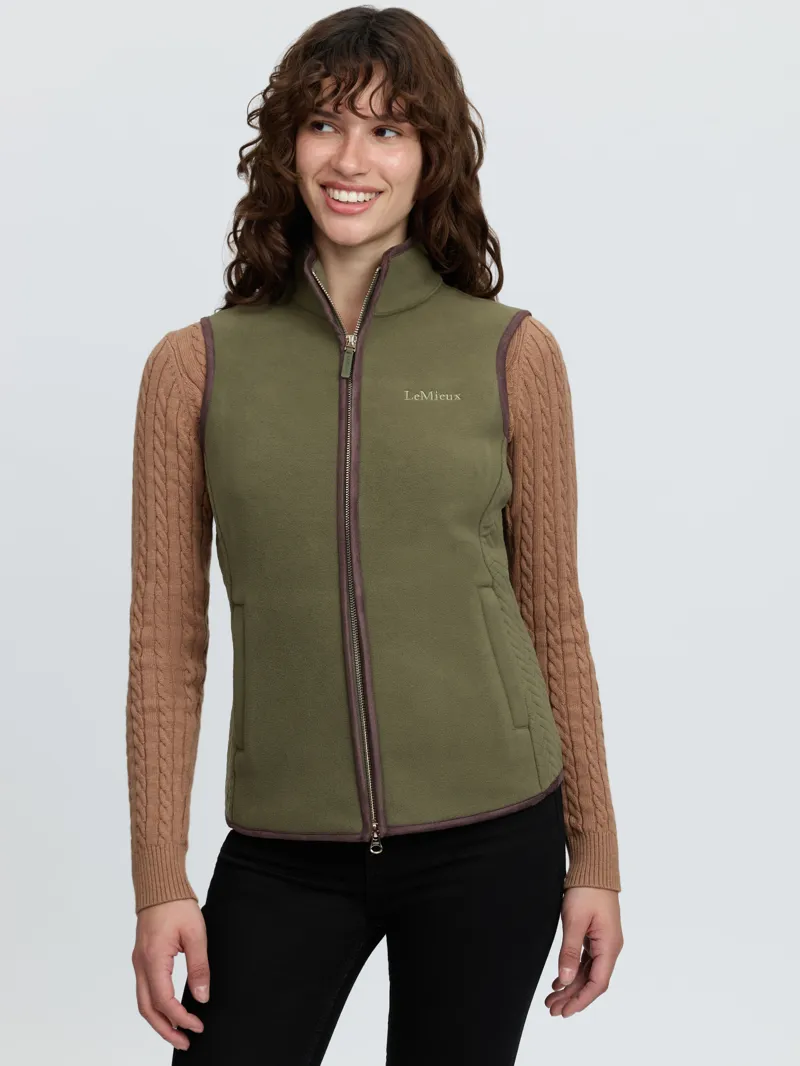 LeMieux Frankie Fleece Gilet Willow Green