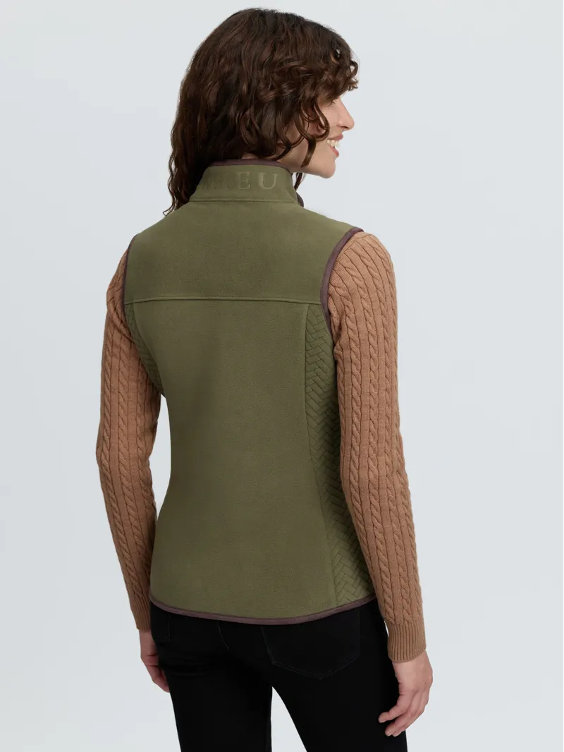 LeMieux Frankie Fleece Gilet Willow Green-1