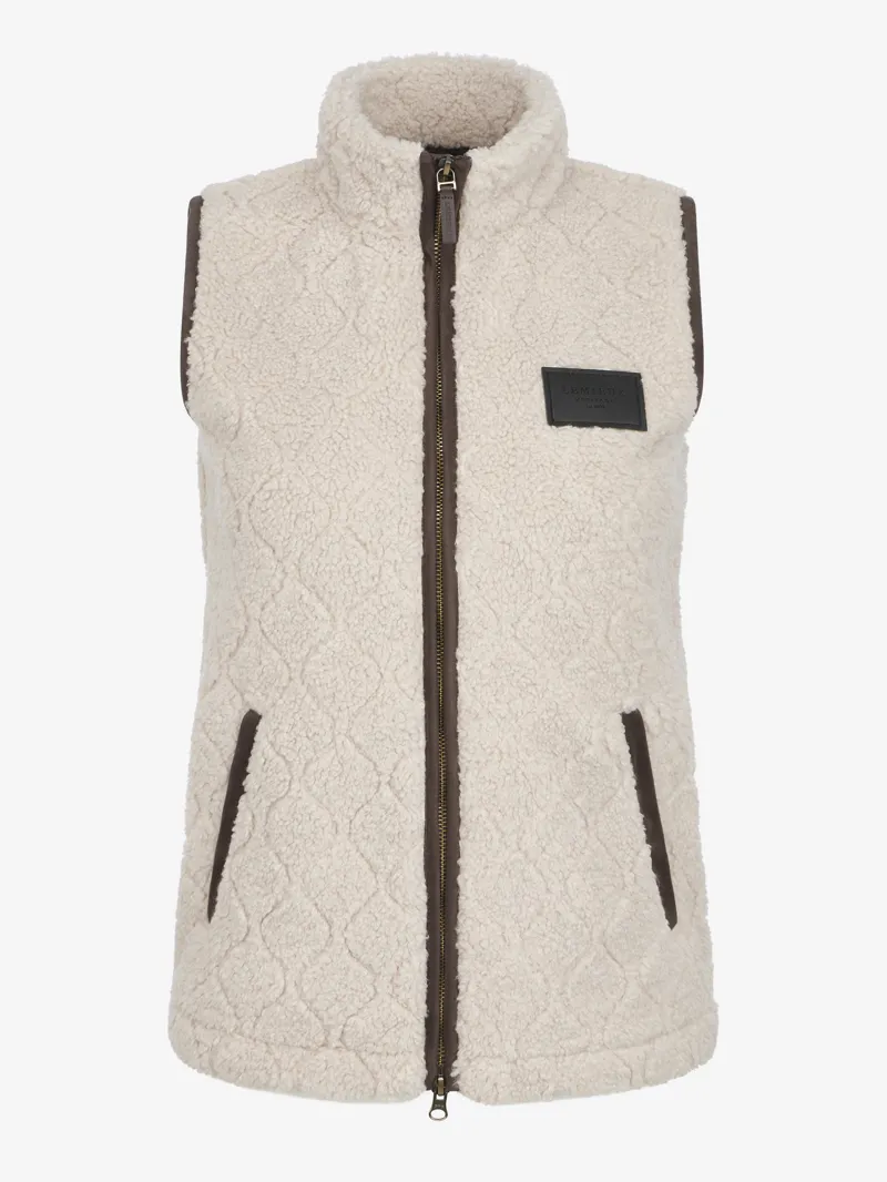 LeMieux Heritage Borg Gilet - Stone-5