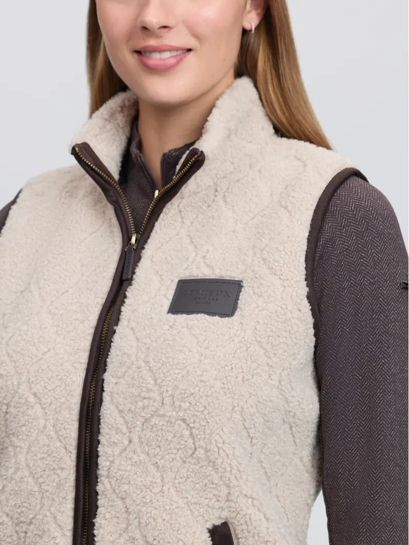 LeMieux Heritage Borg Gilet - Stone-2