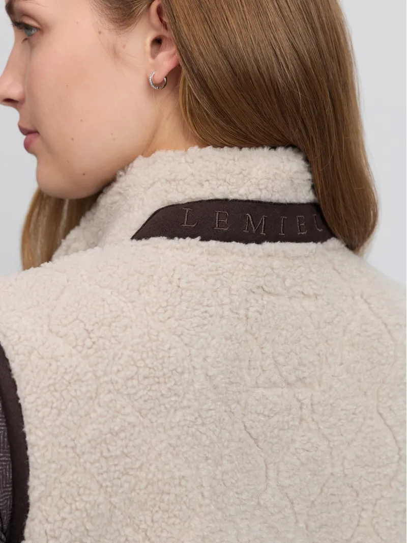 LeMieux Heritage Borg Gilet - Stone-4