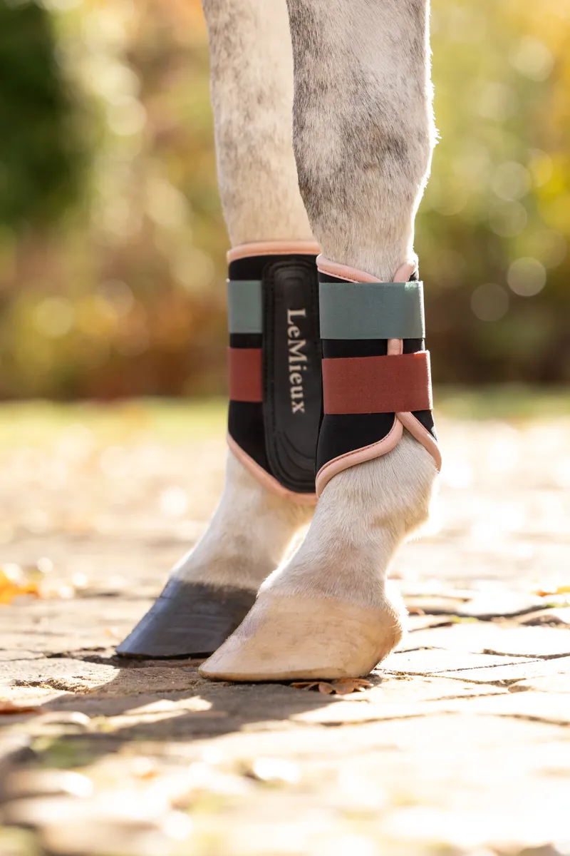 LeMieux Air-Tek Grafter Brushing Boots - Aloe/Spiced Earth