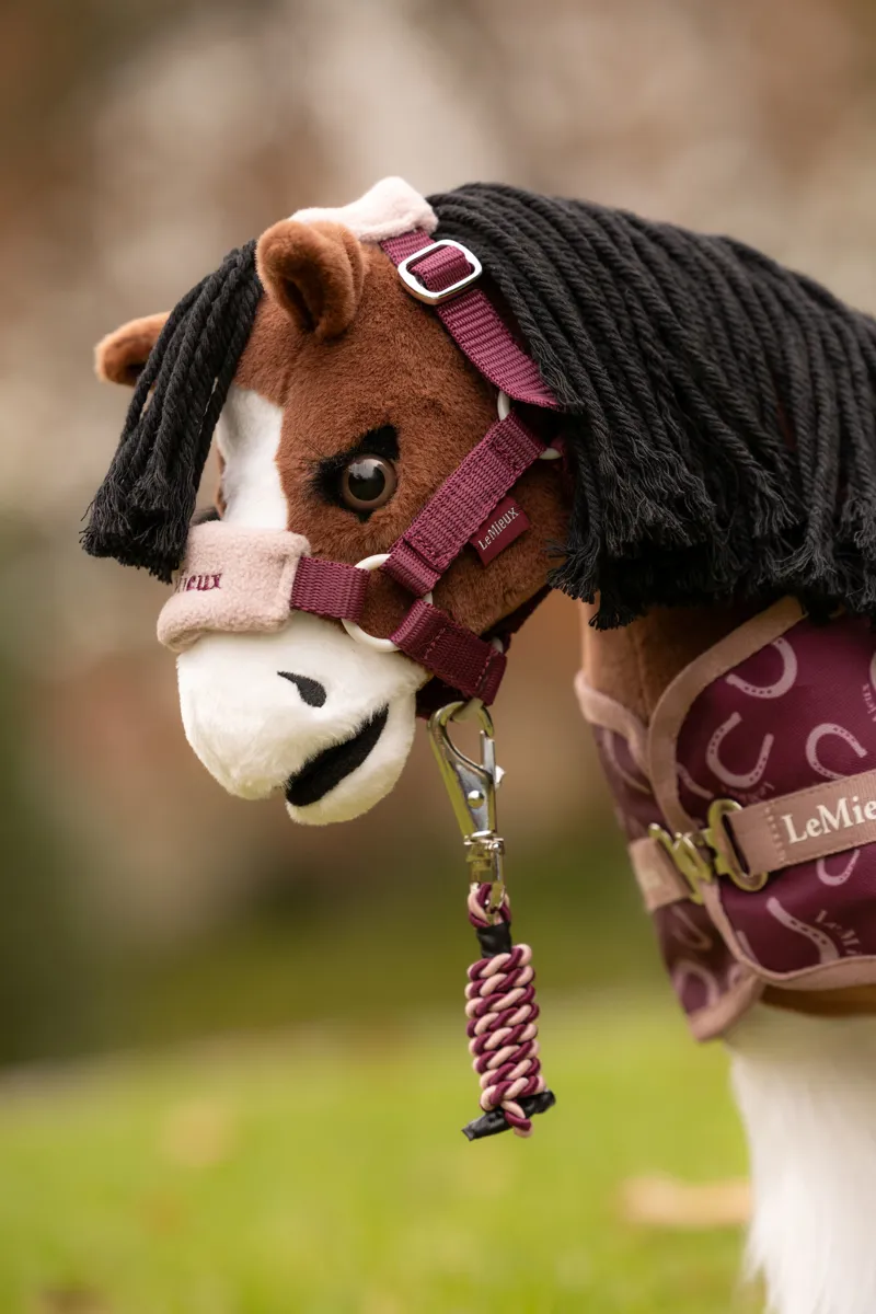 LeMieux Toy Pony Vogue Headcollar and Leadrope - Blackberry-1