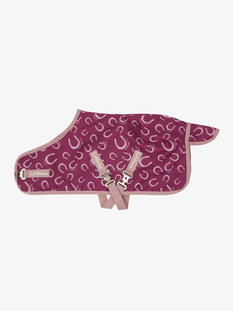 LeMieux Top Pony Printed Ripstop Rug - Blackberry-1