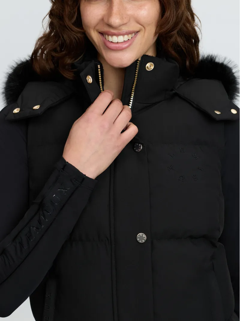 LeMieux Margot Hooded Gilet Black-2
