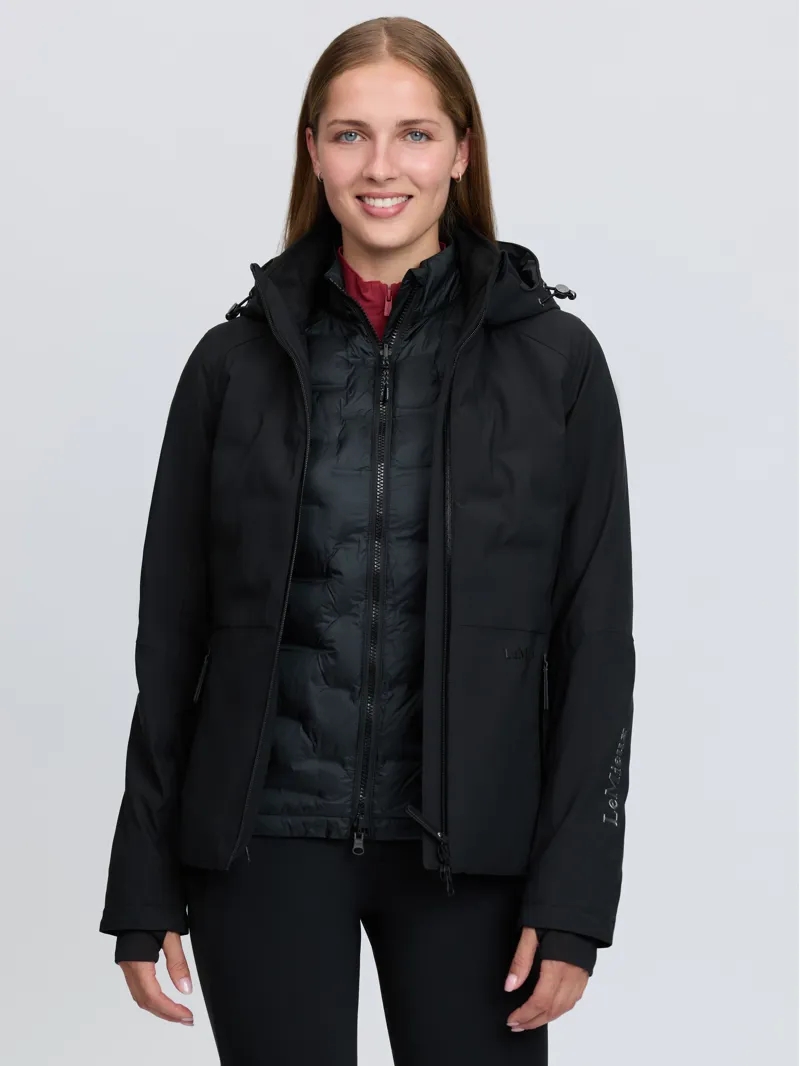 LeMieux Brooke 3 in 1 Waterproof Hybrid Jacket Black