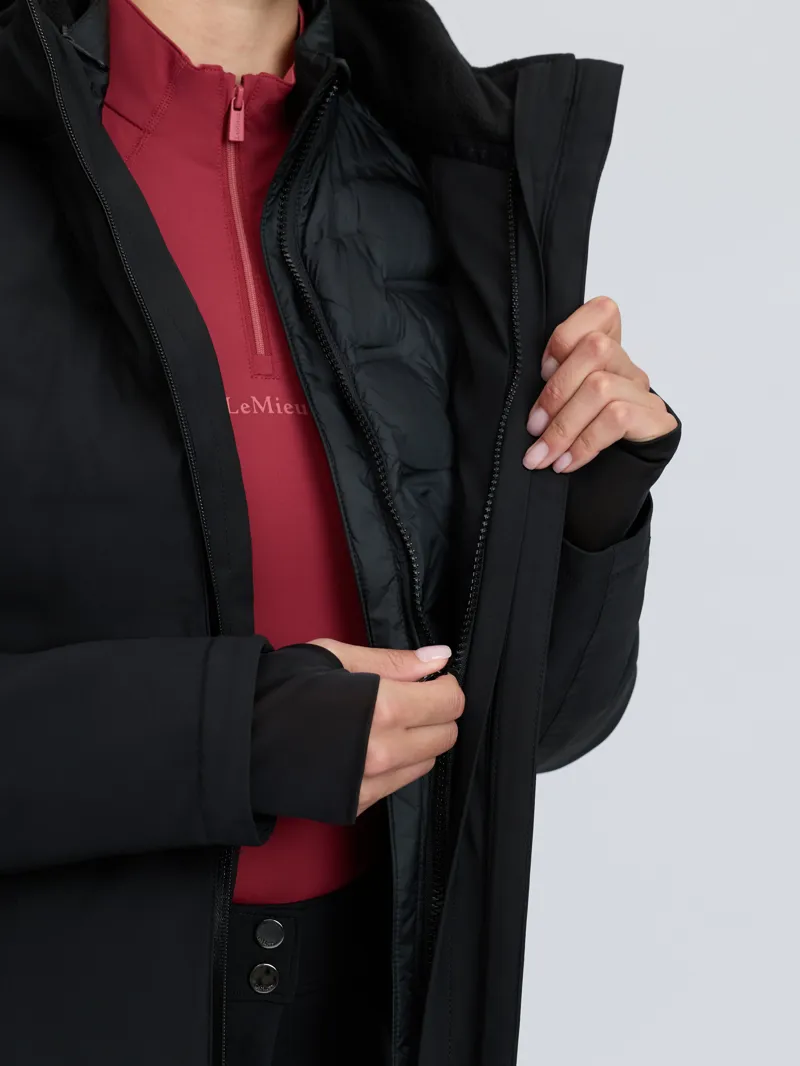 LeMieux Brooke 3 in 1 Waterproof Hybrid Jacket Black-7