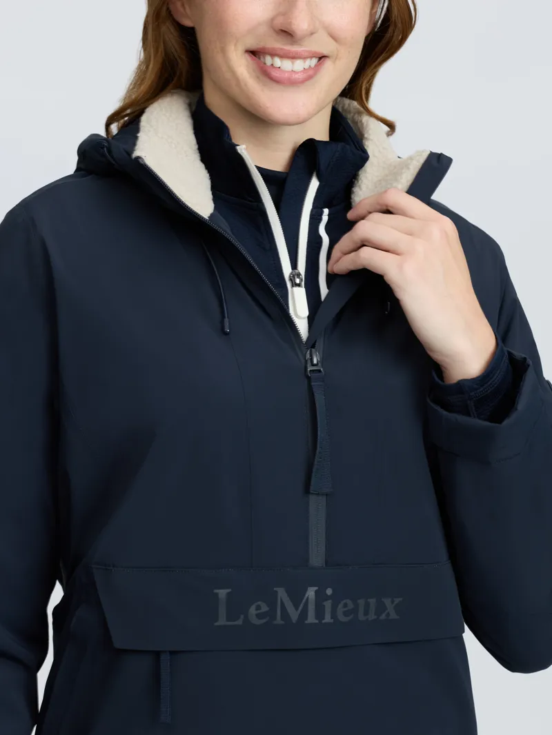 LeMieux Phoebe Half Zip Waterproof Anorak Navy-5