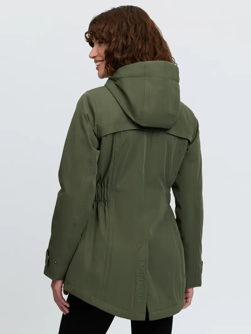 LeMieux Heritage Beatrice Waterproof Coat - Olive-2