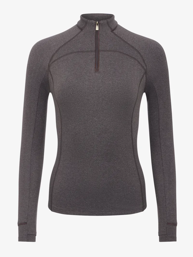 LeMieux Heritage Herringbone Base Layer - Cocoa-4