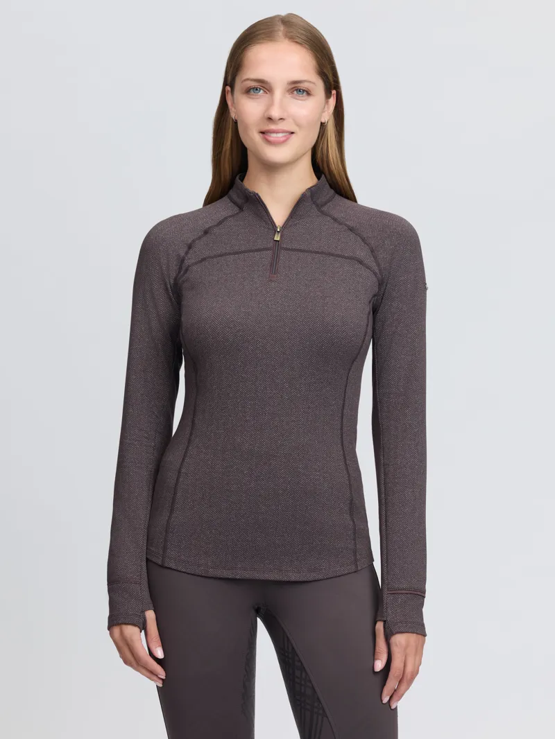 LeMieux Heritage Herringbone Base Layer - Cocoa