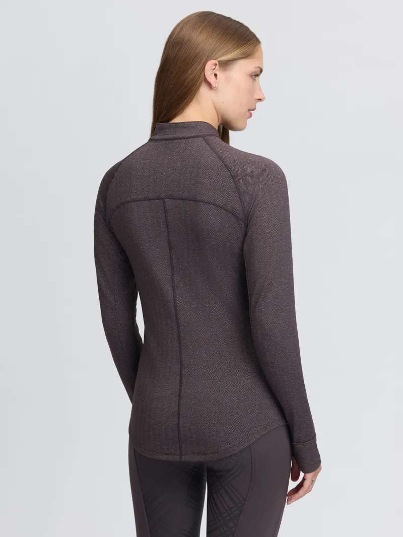 LeMieux Heritage Herringbone Base Layer - Cocoa-1