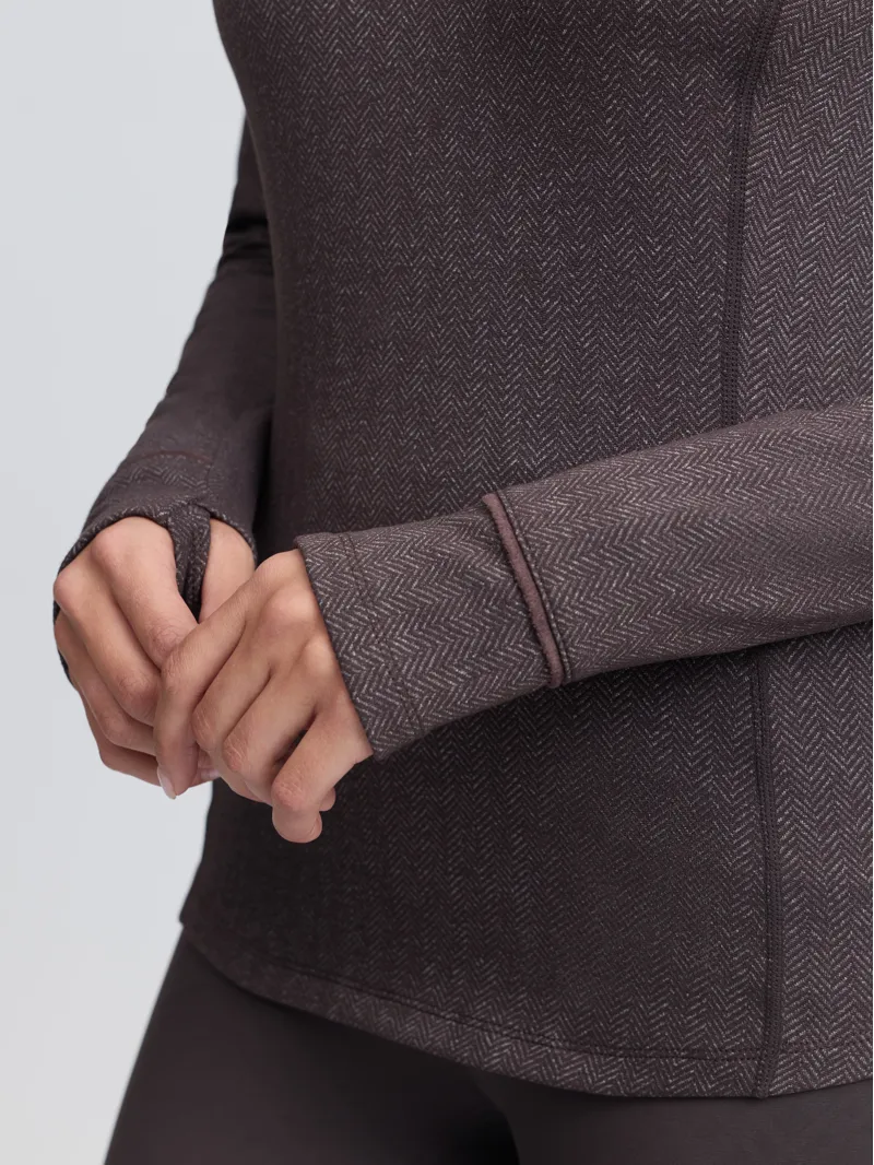 LeMieux Heritage Herringbone Base Layer - Cocoa-3