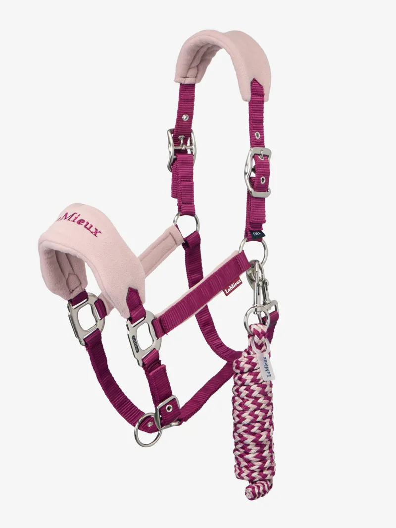 LeMieux Vogue Headcollar and Leadrope - Blackberry-1