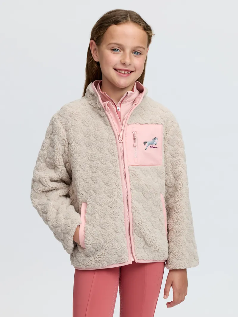 LeMieux Mini Thora Heart Fleece - Stone-1