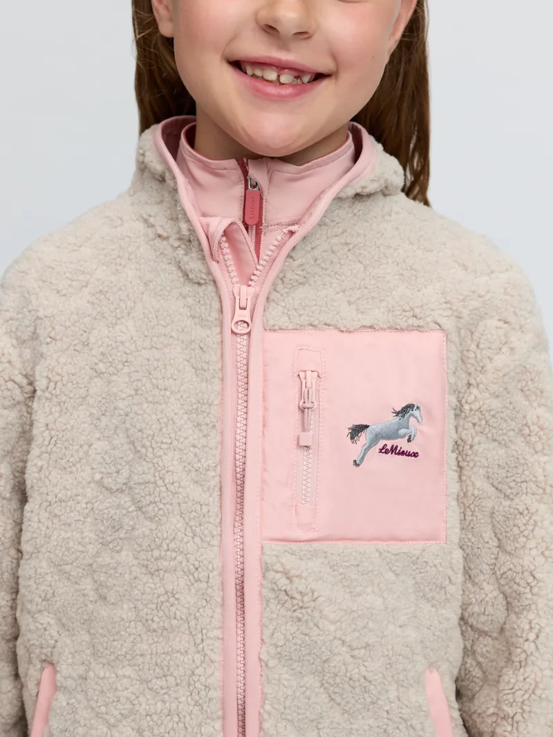 LeMieux Mini Thora Heart Fleece - Stone-3