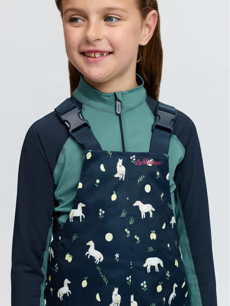 LeMieux Mini Pippin Splash Dungarees - Navy-2