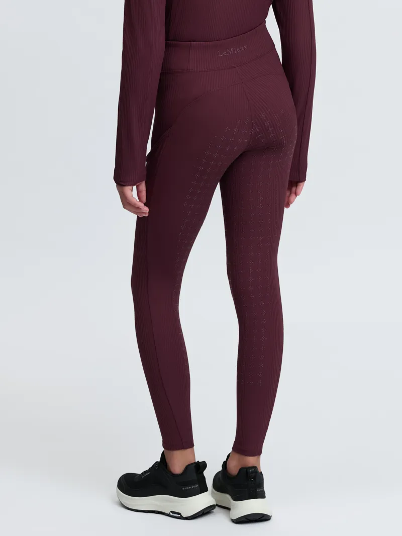 LeMieux Young Rider Orla Ribbed Pull Ons - Bramble-1
