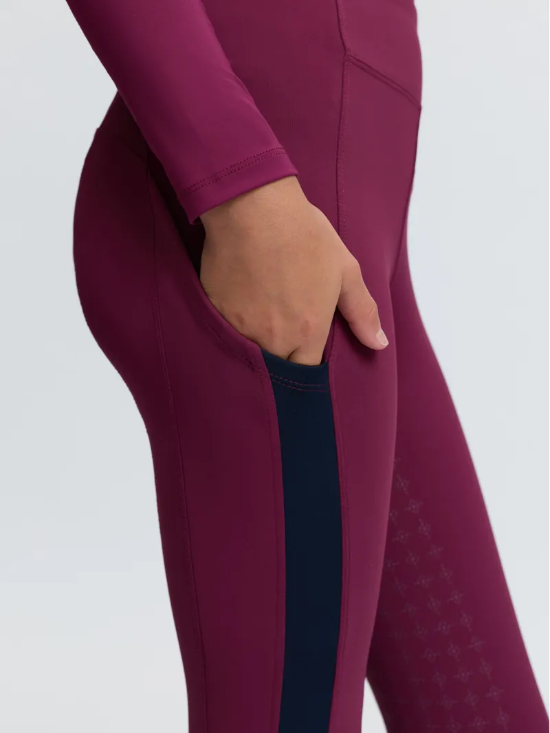 LeMieux Young Rider Orla Pull Ons - Blackberry-5