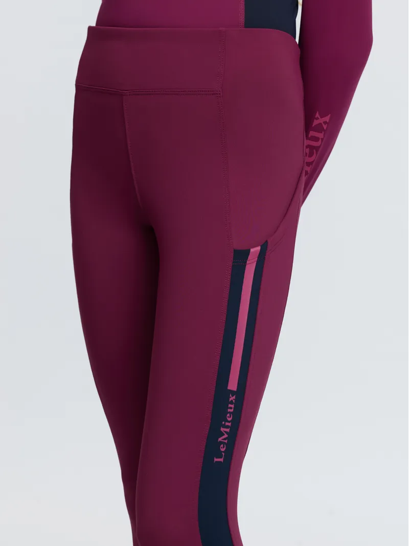 LeMieux Young Rider Orla Pull Ons - Blackberry-7