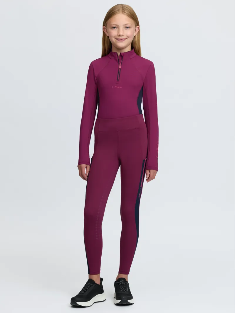 LeMieux Young Rider Orla Pull Ons - Blackberry-2