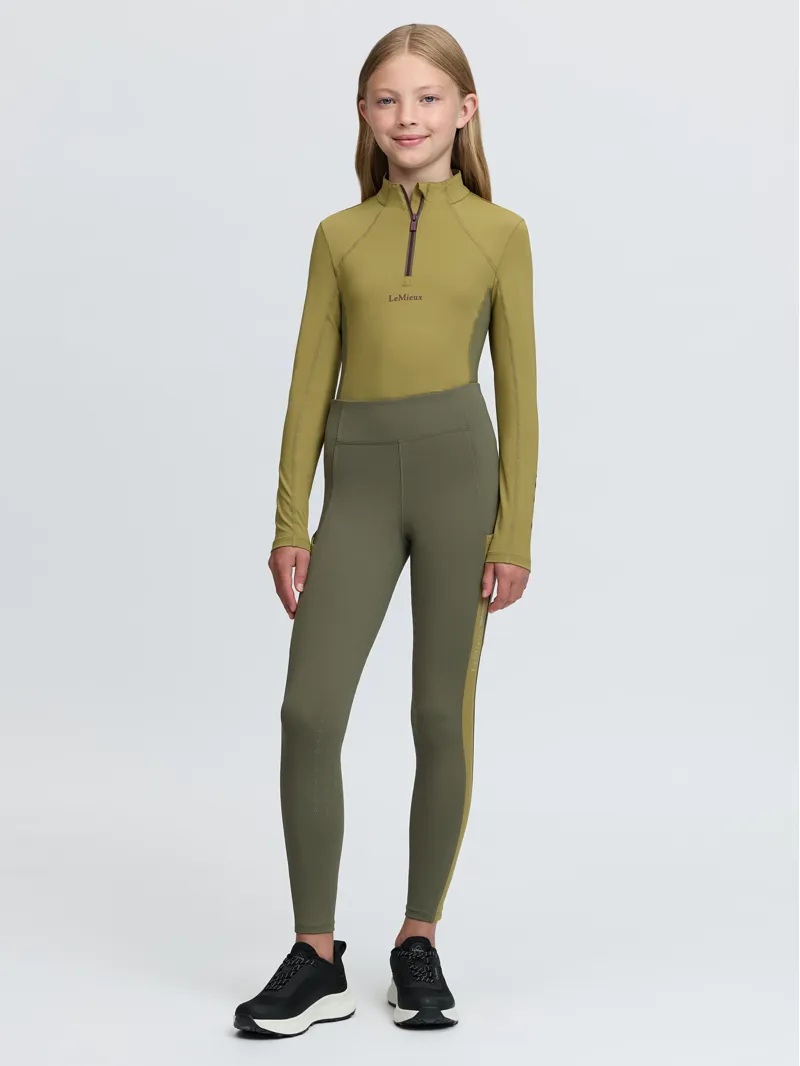 LeMieux Young Rider Orla Pull Ons - Willow Green-5