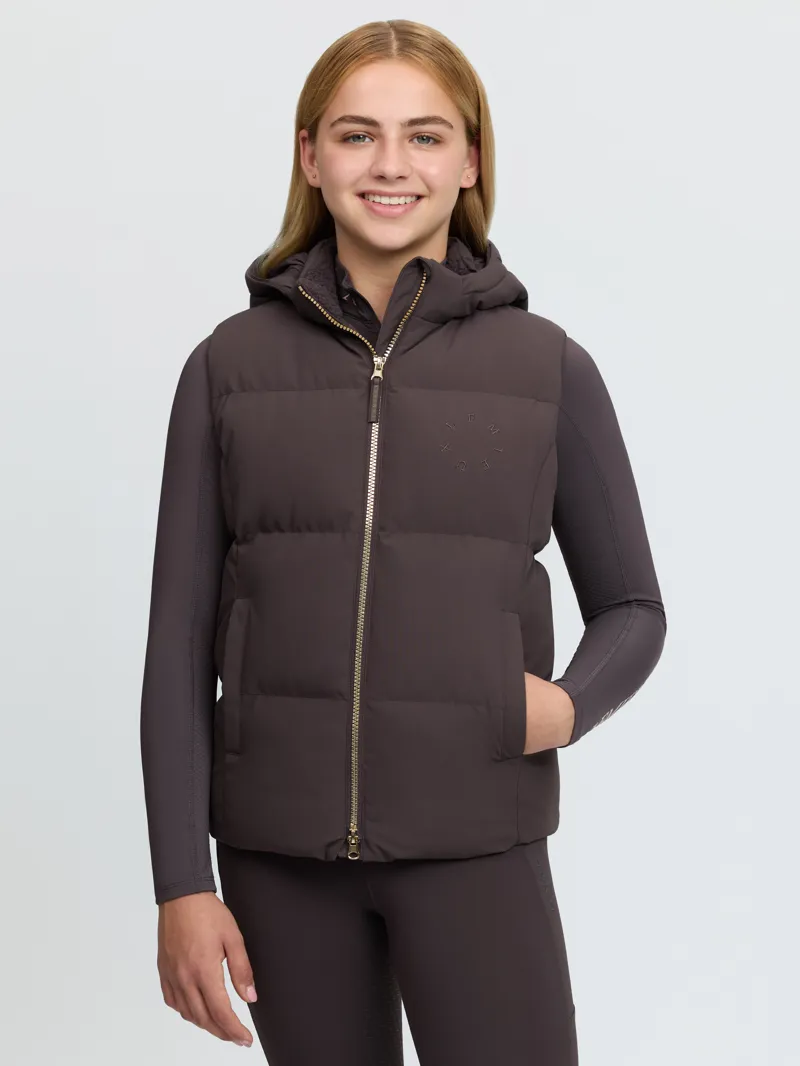 LeMieux Young Rider Joey Hooded Gilet Cocoa-2