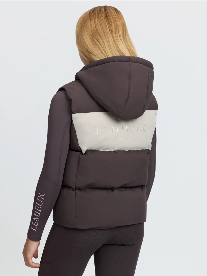 LeMieux Young Rider Joey Hooded Gilet Cocoa-3