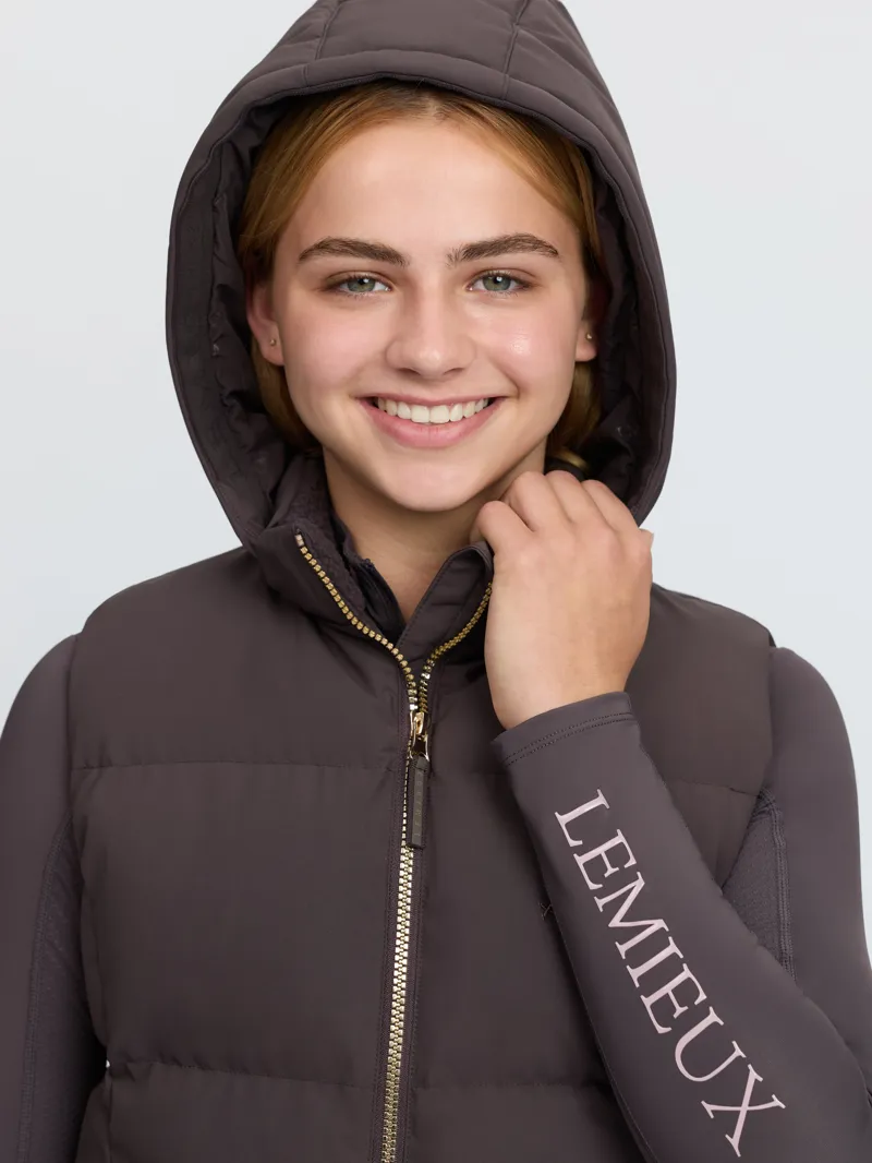 LeMieux Young Rider Joey Hooded Gilet Cocoa-9