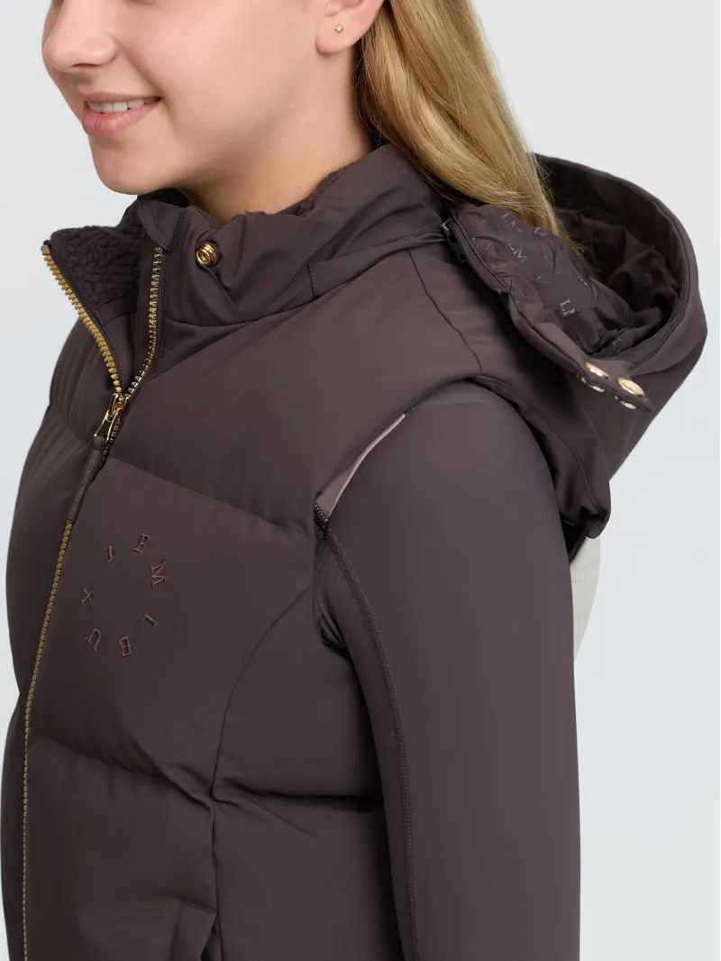 LeMieux Young Rider Joey Hooded Gilet Cocoa-6
