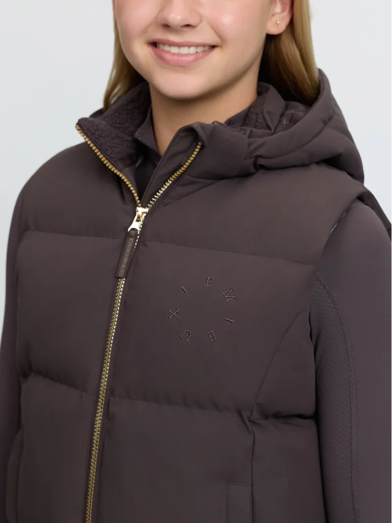 LeMieux Young Rider Joey Hooded Gilet Cocoa-4