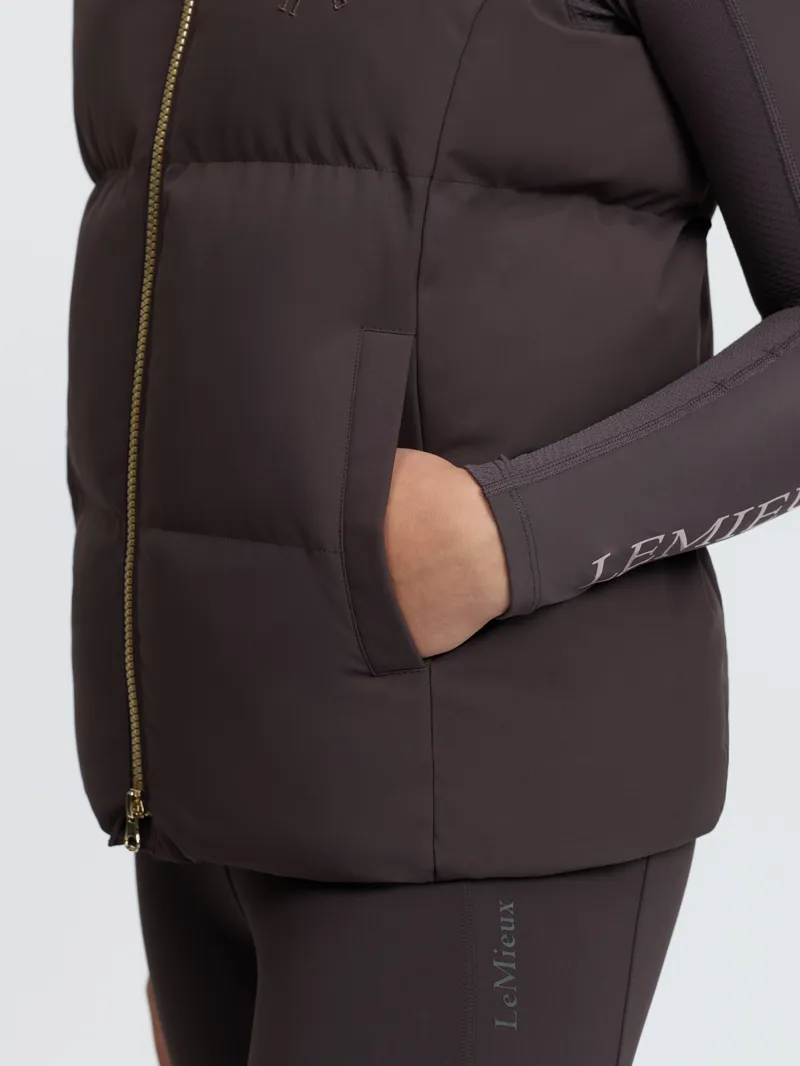 LeMieux Young Rider Joey Hooded Gilet Cocoa-5
