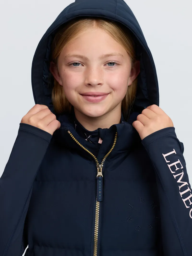 LeMieux Young Rider Joey Hooded Gilet Navy-3