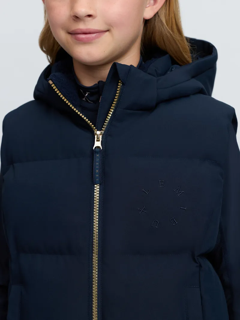 LeMieux Young Rider Joey Hooded Gilet Navy-5