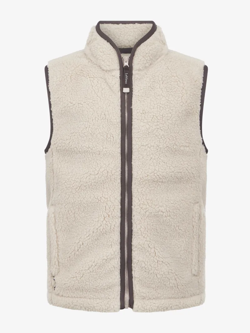 LeMieux Young Rider Trinity Teddy Gilet Almond-6
