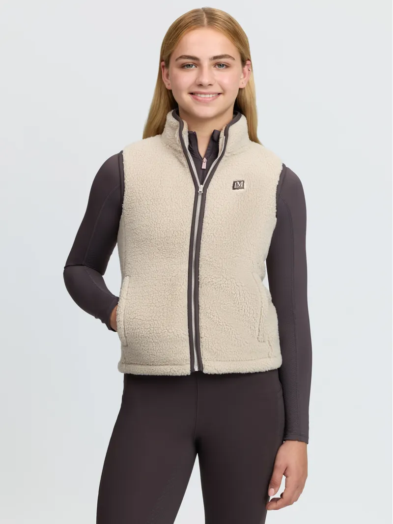 LeMieux Young Rider Trinity Teddy Gilet Almond