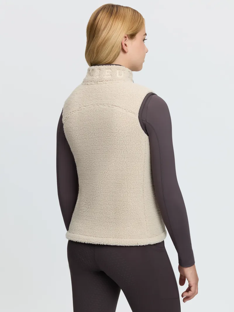 LeMieux Young Rider Trinity Teddy Gilet Almond-1